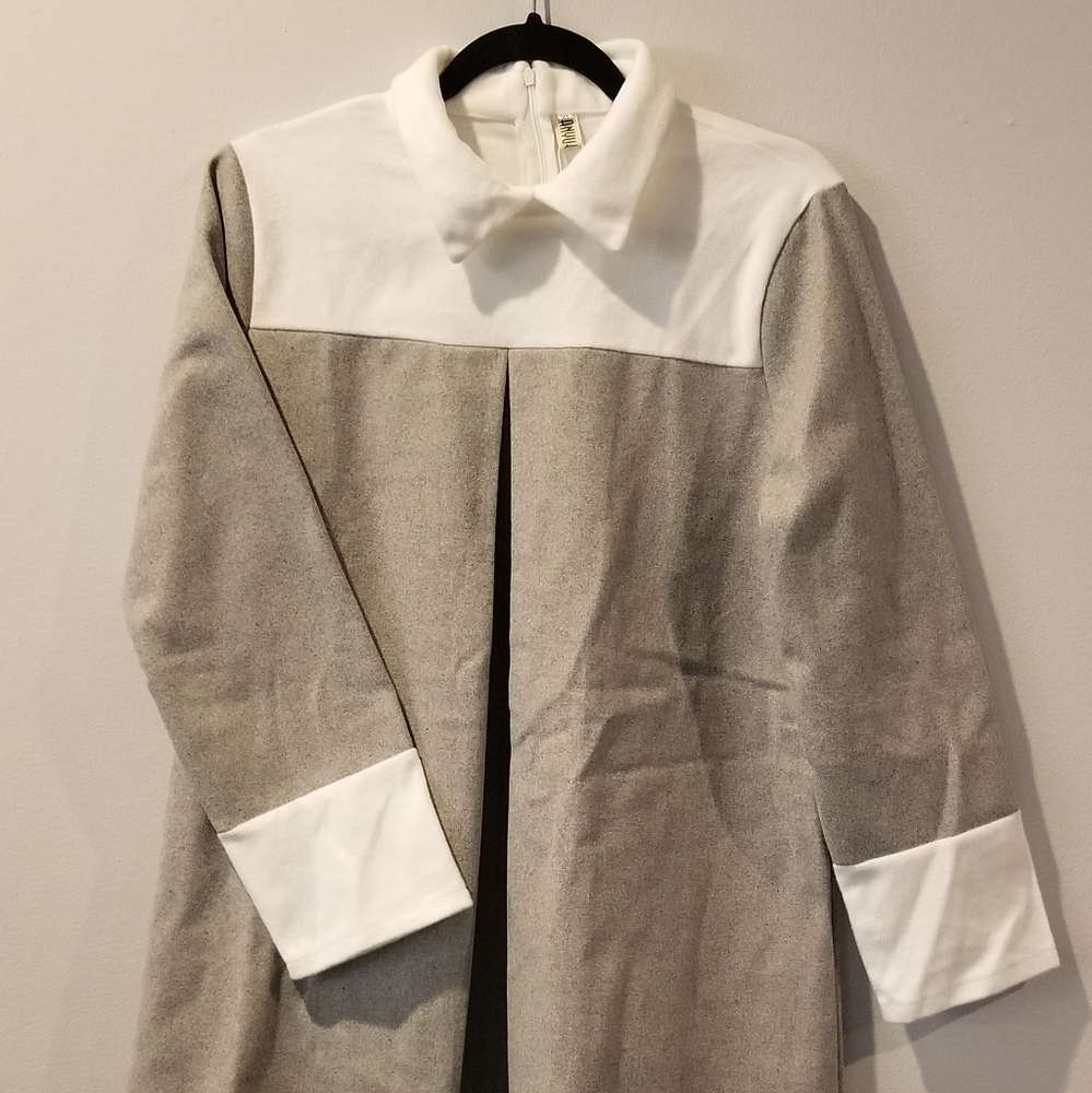 Gray & White Dress - XLarge